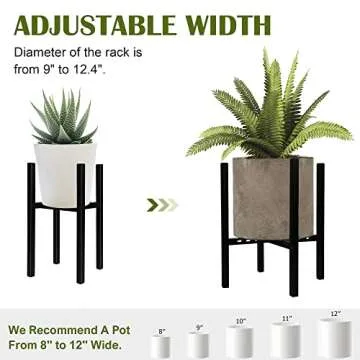 FORUP Adjustable Plant Stand – Modern Metal Display Holder