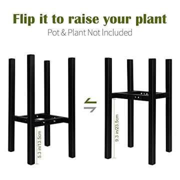 FORUP Adjustable Plant Stand – Modern Metal Display Holder