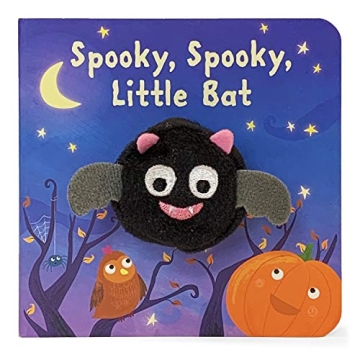Spooky, Spooky, Little Bat Finger Puppet Halloween Board Book for Ages 0-4