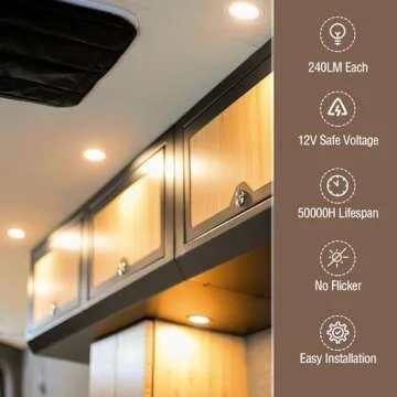 ALOVECO LED RV Lights - Dimmable 12V Interior Lighting for RVs and Campers