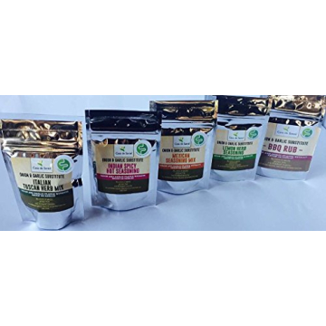 Organic Paleo Seasoning, Low FODMAP Diet Healthy Spices (Starter 5 Pack) | No Onion No Garlic, Glute...