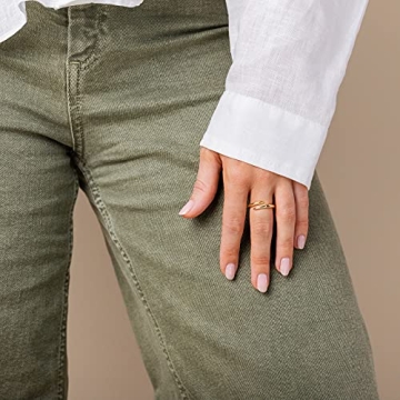 Elegant PAVOI Open Twist Eternity Band for Daily Wear