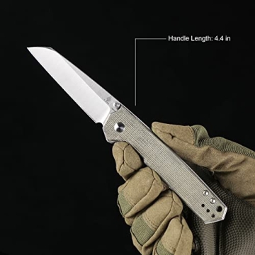Kizer Domin Micarta Folding Knife with 154CM Blade