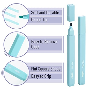 Mr. Pen Aesthetic Highlighters Set - 8 Cute Pastel Colors