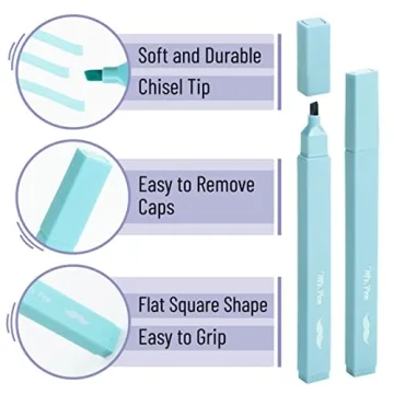 Mr. Pen Aesthetic Highlighters Set - 8 Cute Pastel Colors