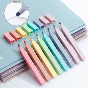 Mr. Pen Aesthetic Highlighters Set - 8 Cute Pastel Colors