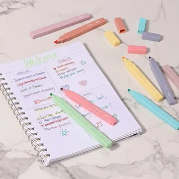 Mr. Pen Aesthetic Highlighters Set - 8 Cute Pastel Colors