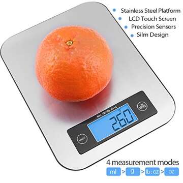 Digital Kitchen Scale TOBOX: Precision for Baking & Cooking