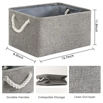TheWarmHome Large Storage Bins for Stylish Home Organization