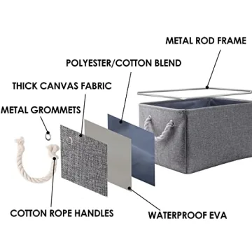 TheWarmHome Large Storage Bins for Stylish Home Organization