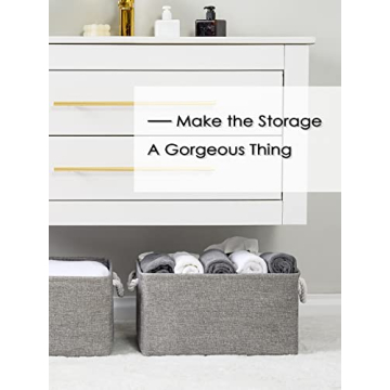 TheWarmHome Large Storage Bins for Stylish Home Organization