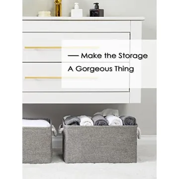 TheWarmHome Large Storage Bins for Stylish Home Organization