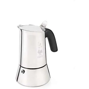 Bialetti Venus Induction 4 Cup Espresso Coffee Maker, Stainless Steel, Pack of 1