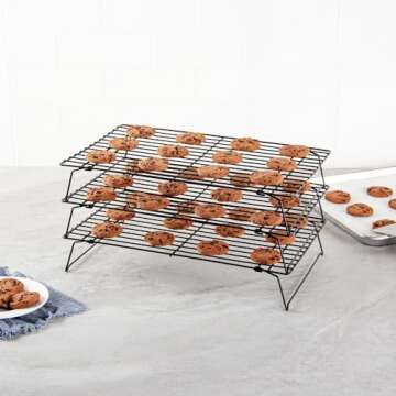 Met Lux 3-Tier Wire Baking Rack Set for Perfect Cooling
