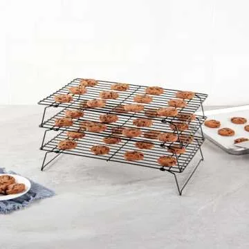 Met Lux 3-Tier Wire Baking Rack Set for Perfect Cooling