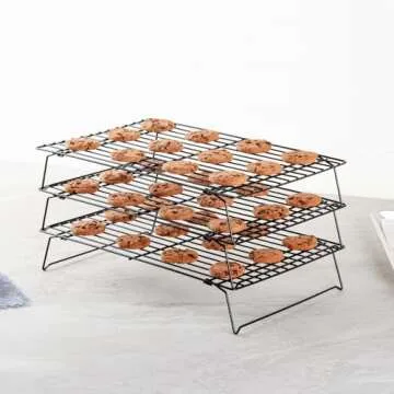 Met Lux 3-Tier Wire Baking Rack Set for Perfect Cooling