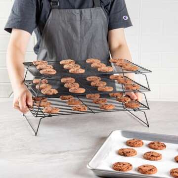 Met Lux 3-Tier Wire Baking Rack Set for Perfect Cooling
