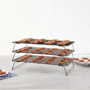 Met Lux 3-Tier Wire Baking Rack Set for Perfect Cooling