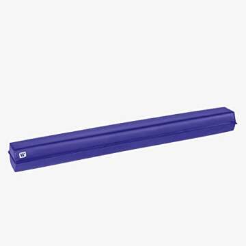 We Sell Mats 9 ft Folding Foam Balance Beam Bar, Portable Gymnastics Equipment for Gymnast, Children or Cheerleaders, Purple