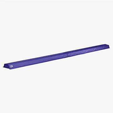 We Sell Mats 9 ft Folding Foam Balance Beam Bar, Portable Gymnastics Equipment for Gymnast, Children or Cheerleaders, Purple