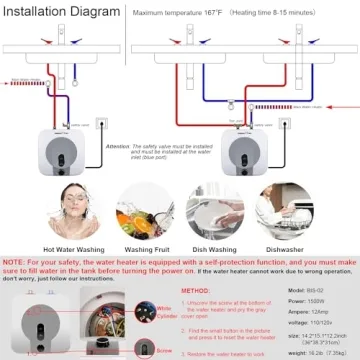 Instant Hot Water Under Sink Heater Compact 2.5 Gallon