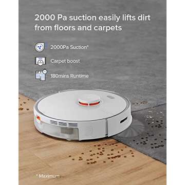 Roborock S5 MAX Robot Vacuum and Mop with Smart Navigation