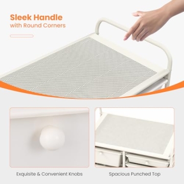 Giantex 15 Drawers Rolling Cart for Home and Classroom