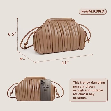 Stylish GLITZALL Clutch Purse for Women, Cloud Handbag