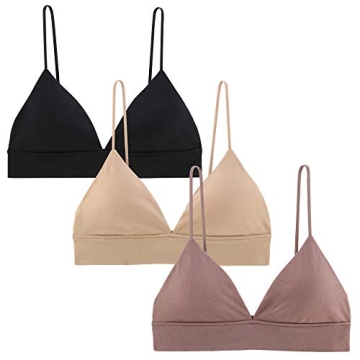 Comfortable INIBUD Bralette for Women - Triangle Cups & Padded