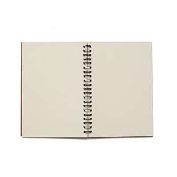 Soft Cover Spiral Sketchpad Notebooks - Pack of Three - 8.25 inches by 5.5 inches - 100 Pages, 50 Sheets - Perfect for Travel