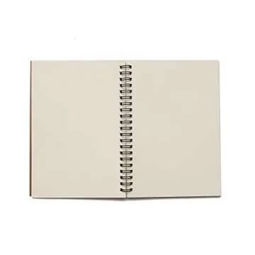 Soft Cover Spiral Sketchpad Notebooks - Pack of Three - 8.25 inches by 5.5 inches - 100 Pages, 50 Sheets - Perfect for Travel