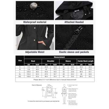 Zeagoo Rain Jacket Women Lightweight Waterproof Jacket Hooded Rain Coats for Women Outdoor Windbreaker Navy Blue L