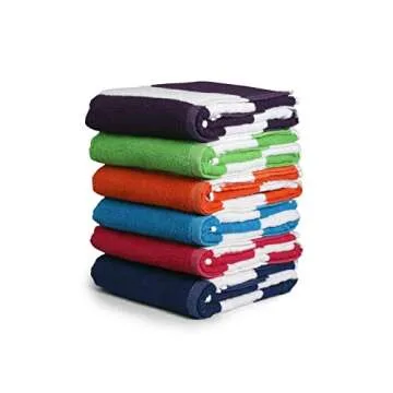 BolBom*S 100% Cotton Luxury Bath Towel Set - Soft & Absorbent Quick-Dry Towels for Bathroom, Spa, Beach or Gym - 30"x60" Large Size - Pack of 6 - Plush & Durable Towels - Machine Washable