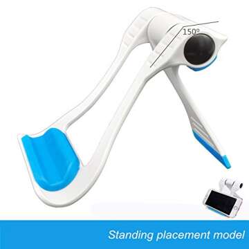 LABILUS Two Models Multi-Angle Adjustable Universal Portable & Foldable Cellphone Tablet Stand Holder Mount for iPhone ipad Galaxy Kindle Switch - Blue