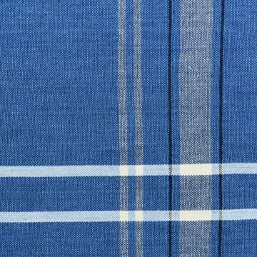 DII French Stripe Tabletop Collection Farmhouse Style Dining Table Linen Napkin Set, 20x20, Blue Chambray, 6 Piece