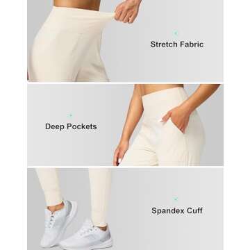 G Gradual High Waisted Joggers with Pockets for Women