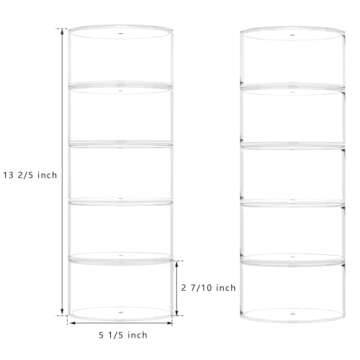 NIUBEE 10-Layer Acrylic Belt Organizer - Storage for Jewelry, Watches, and More