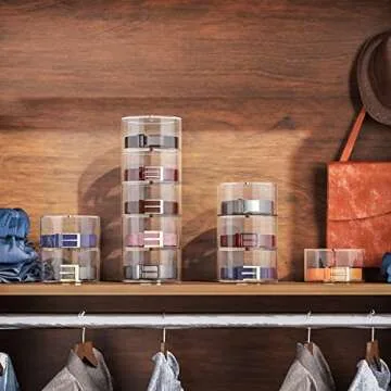 NIUBEE Acrylic 10 Layers Belt Case for Accessories Storage