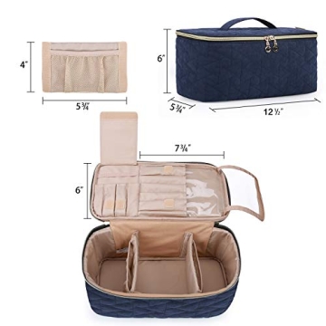 BAGSMART Large Makeup Bag Travel Organizer for Women