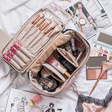 BAGSMART Large Makeup Bag Travel Organizer for Women