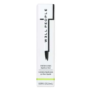 Well People Fresh Lines Liquid Eyeliner, Longwear Liquid Eyeliner For Precise Lines, Hydrating & Smudge-resistant Formula, Vegan & Cruelty-free, Black