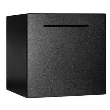 Piggy Bank for Adults Must Break to Open,Safe Box Money Savings Bank for Kids,Can Only Save The Piggy Bank That Cannot be Taken Out (Black, 4.72-inches)