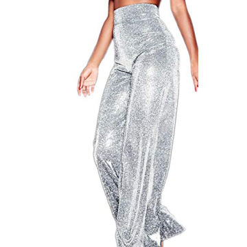 Velius Sparkly Wide Leg Pants for Stylish Women