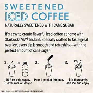Starbucks VIA Instant Sweetened Iced Coffee Packets - 6 Count