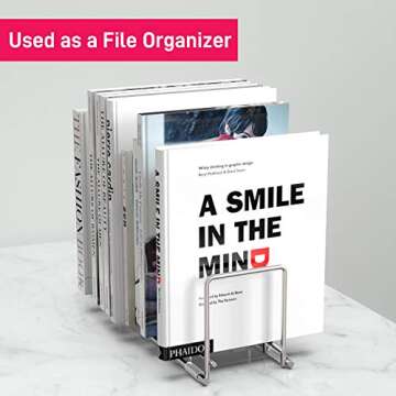 AmoVee 2 Pack Kitchen Organizer Set, Pan and Pot Lid Organizer Rack for Pots & Pans, Lids, Plates, Cutting Boards, Bakeware, Cooling Rack, Serving Trays, Total 12 Compartments, Silver