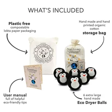 Friendsheep Wool Dryer Balls - Eco-Friendly Laundry Solution