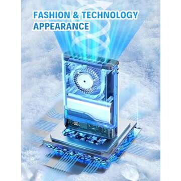 Grelife AI Portable Waist Fan - 40H Runtime, 5 Speed