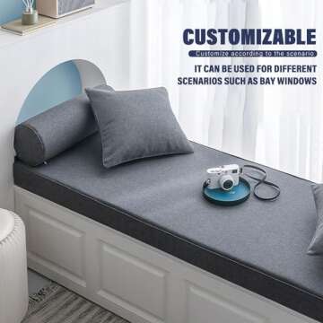 Customizable TurKas Bench Cushion for Home & Outdoor Use