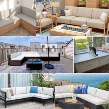 Customizable TurKas Bench Cushion for Home & Outdoor Use