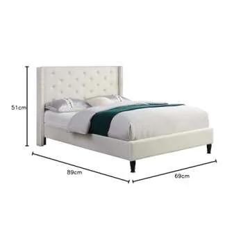 Shop Home Life Premiere Classics Cloth Bed Frame Online
